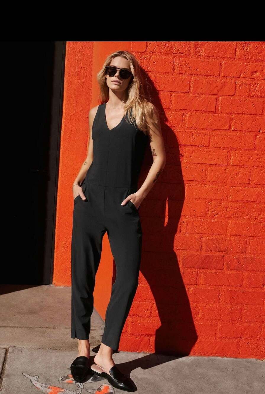 Athleta Brooklyn Jumpsuit Black Size 0